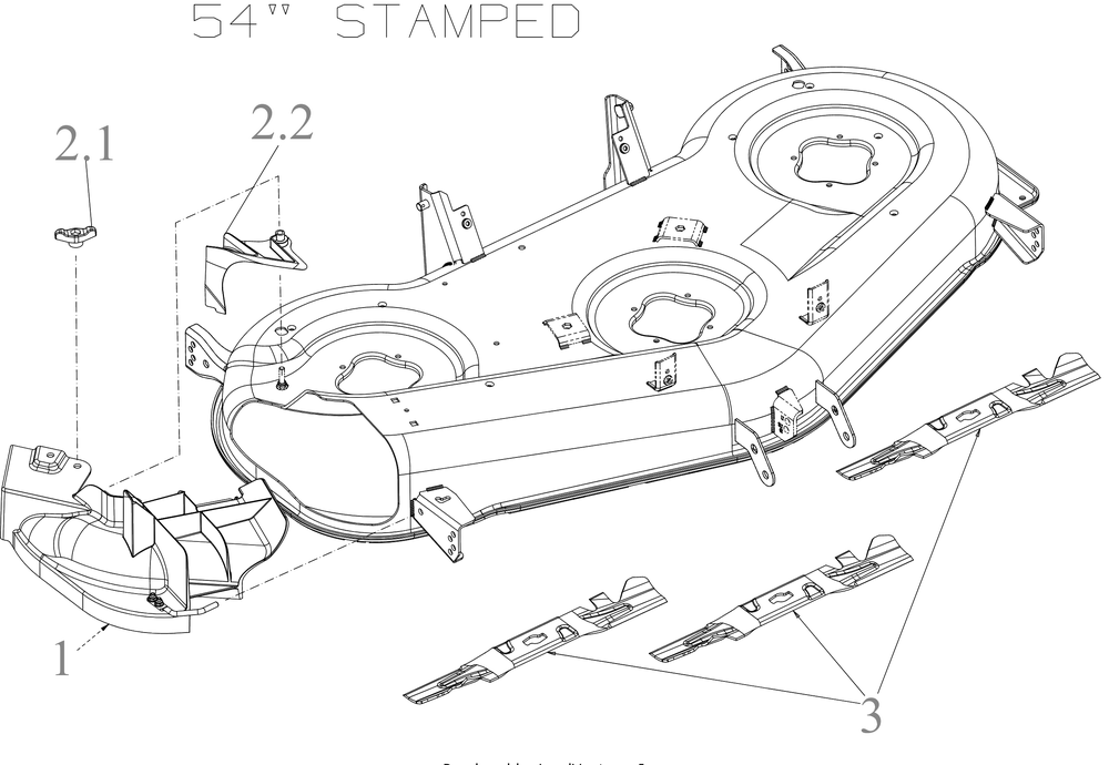 General Assembly Diagram and Parts List for 19A30049100 2021 Cub Cadet Lawn Tractor Accessories
